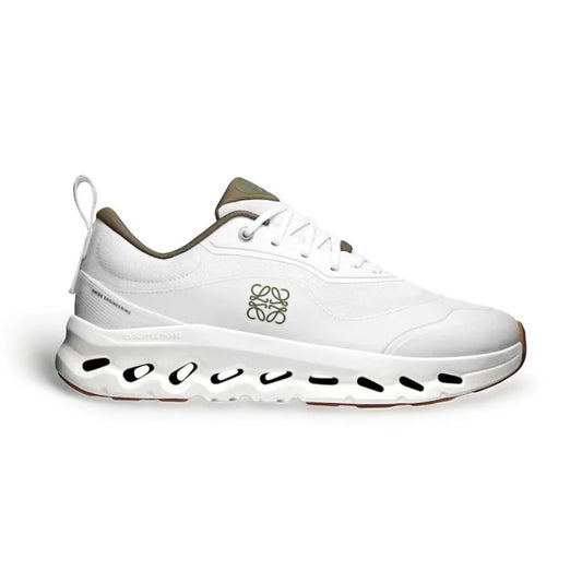 AEROLUX Cloud-Cushion Runner – White & Khaki