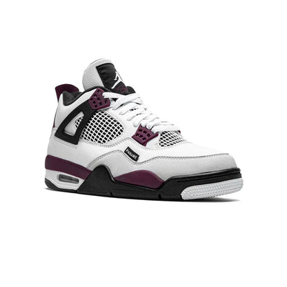 Marquis Atelier – Bordeaux Grid Air-Court Leather Sneaker