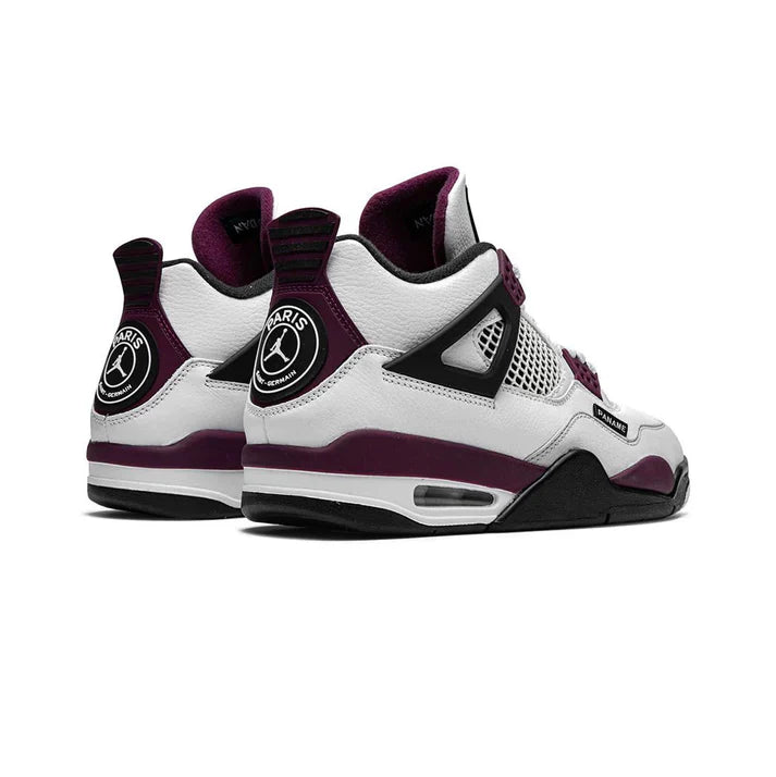 Marquis Atelier – Bordeaux Grid Air-Court Leather Sneaker
