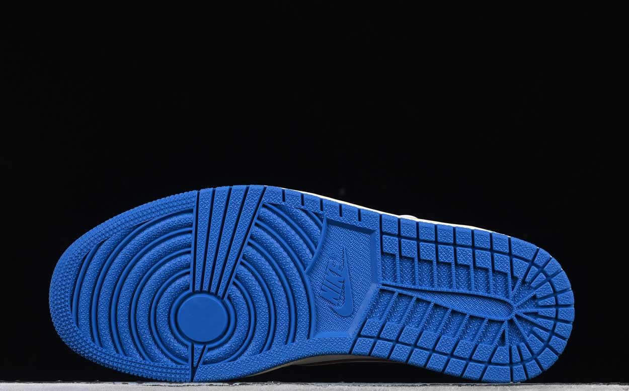 NovaVault Retro Court Low – Sail Blue Reverse Panel Sneaker