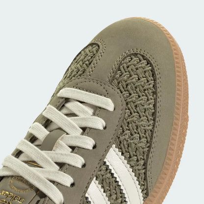 TerraStitch Court Classic – Olive Crochet Gum Sneaker