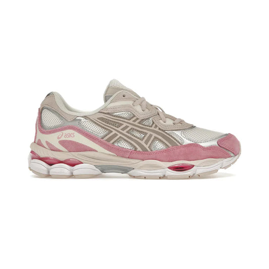 AeroNexa Gel-Fusion Retro Runner – Cream Mineral & Pink Y2K Sneaker