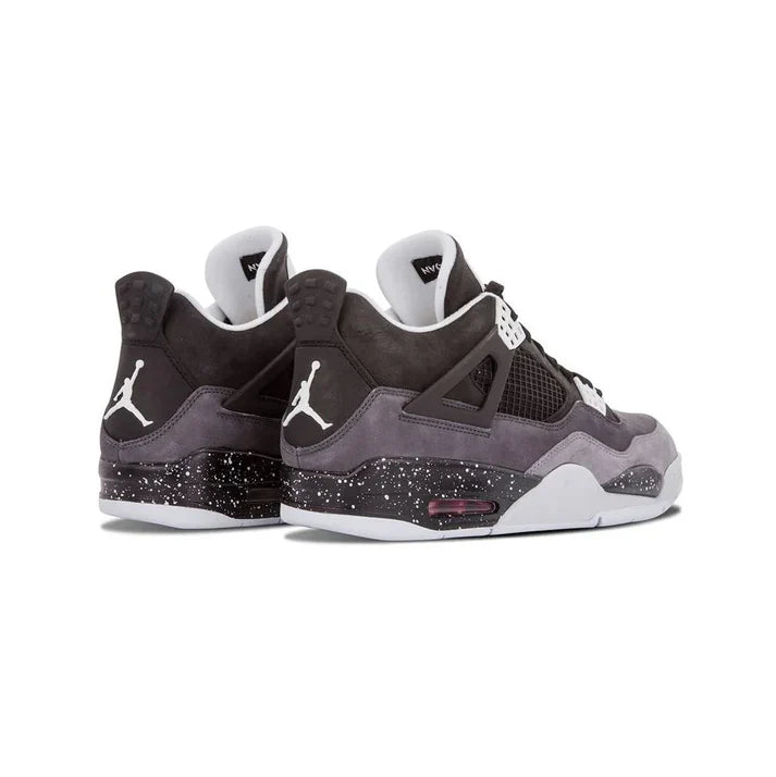 SlateVibe Meridian-4 Retro Suede Sneaker | Grey & Black Court-Style Low Top