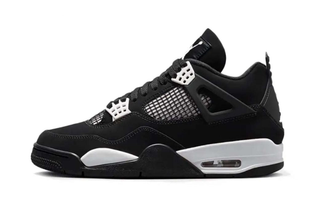 ApexVoid ShadowStorm-4 Retro Mesh Sneaker | Black & White Court Style