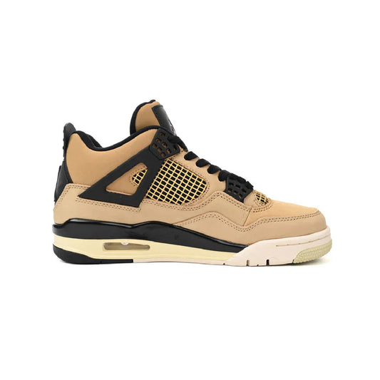 Fossil-Tone Retro Court Mid Sneaker in Sand & Black | TerraForm™