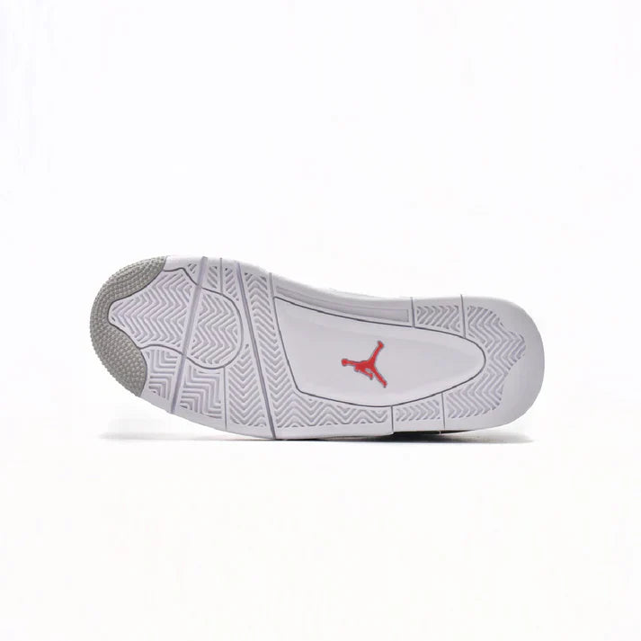 White & Grey Heritage Court Sneaker with Concrete-Texture Midsole | Veltrex™