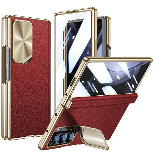 Opus® - Leather Armor Magnetic Hinge Galaxy Z Fold 7 Case