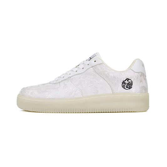 AureliCraft™ Jacquard-Weave Translucent Sole Low-Top Sneakers